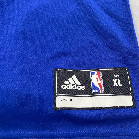 ADIDAS-NBA GOLDEN STATE WARRIORS #30 CURRY-Mens Authentic XL Blue/Gold Jersey - Picture 4 of 5